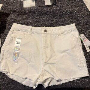 Women's White Shorts